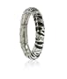 Silver Black Deco Metal Stretch Bracelet Fashion Jewelry