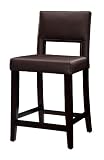 24"H Counter Height Stool in Espresso Finish