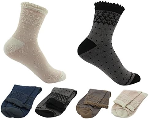 BONAMART ® Women Lady 4 Pack Tube Ankel Crimping Bamboo Princess Socks 36-40