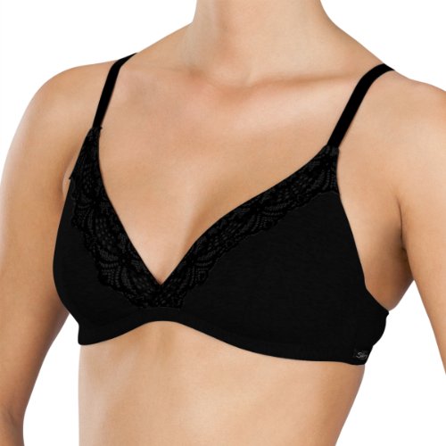 Skiny Damen BH/ Ohne B&uuml;gel SKINY Motion Lace Women / 1845 Da. Triangel, Gr. 70B (36), Schw Preisvergleich