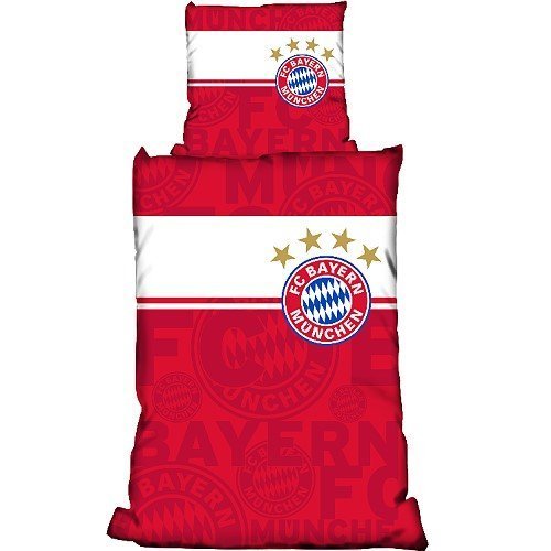 FC Bayern München Fanartikel Bettwäsche Linon Wappen Oberbalken