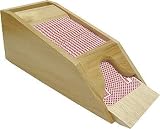 Premium Quality Wood Dealer Card Shoe, Hold 1-4 Decks of Playing Cards