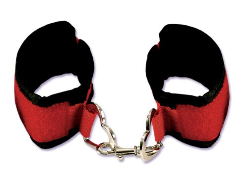 California Exotics Lover's Super Strap Heart Ring, Wrist Cuffs