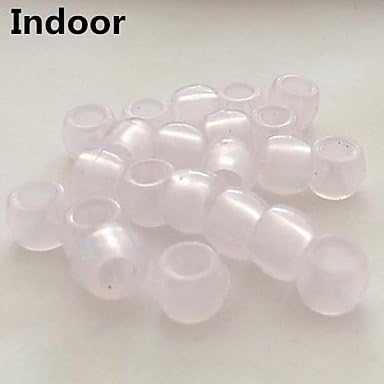 MWV Approx 100PCS Blue UV Changing Pony Beads Rainbow Color Loom Rubber Bands Bracelet