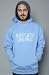 WeSC The SC Hooded Sweatshirt in Silver Lake Blue hood ,Sweatshirts for Men