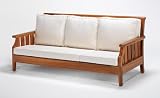 Panama Three Seat Wooden Sofa Outdoor Living