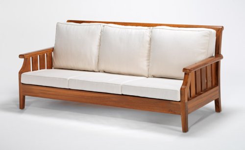  : Panama Three Seat Wooden Sofa