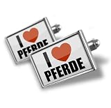 Cufflinks "I Love Horses" - Hand Made Cuff Links