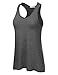NINEXIS Women's Gathered Racerback Flared Tank Top (S-3XL / 24 Colors)