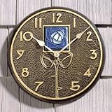 Blue Dard Hunter Rose Clock - 12 Diameter