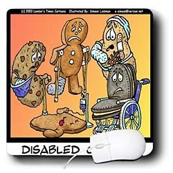 Londons Times Funny Computer Cartoons - DISABLED COOKIES - Mouse Pads