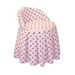 Polka Dot Vanity Seat- Pink/Brown