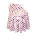 Polka Dot Vanity Seat- Pink/Brown