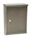 Architectural Mailboxes 2582DCH Laguna Wall Mount Locking Mailbox, Dark Aged Copper Hammered