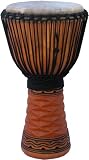Honey Harvest Professional Djembe- 19-20 Tall x 10-11 Head- Includes FREE Drum Bag and FREE Surprise Percussion Gift