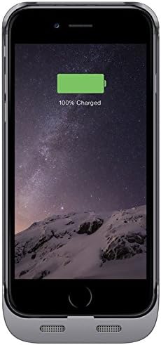 PowerSkin Spare Rechargable Battery Case for iPhone 6 - Retail Packaging - Space Gray