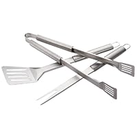 Weber 18600 3-Piece Stainless-Steel Barbecue Tool Set