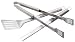 Weber 18600 3-Piece Stainless-Steel Barbecue Tool Set