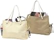 Canvas Zipper Tote with Braided Handle