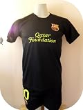 BARCELONA # 10 LIO MESSI AWAY SOCCER KIDS SET JERSEY & SHORT SIZE 28 (FOR 11 TO 12 YEARS OLD).NEW