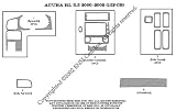Acura RL Dash Trim Kit 00-03 - 15 pieces - Chrome (5-221)