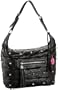Betsey Johnson So Quilty Hobo,Black,one size