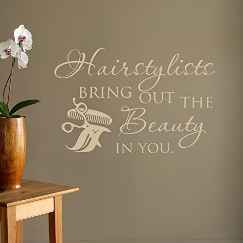 DecorRooms Hairstylists Bring Out The Beauty In You Quote Wall Decal Beauty Salon Decor Art Sticker
