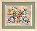 Floral Harmony Stamped Cross Stitch Kit, Craft Kit