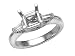 0.25 cts Baguette Diamonds Engagement Ring - Platinum, 14kt White or Yellow Gold