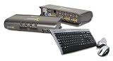 PC Hardware : IOGear GCS1734-KM1 4-Port Dual Platform KVMP with Wireless Keyboard Mouse Kit