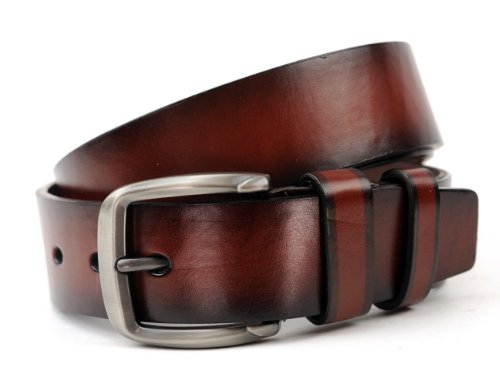 NYfashion101 Exclusive Bonded Leather Belt w/Brushed Chrome Buckle Unique