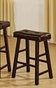 Set of 2 Counter Bar Stool - 24"H Espresso Finish