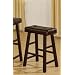 Set of 2 Counter Bar Stool - 24"H Espresso Finish