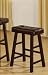 Set of 2 Counter Bar Stool - 24H Espresso Finish