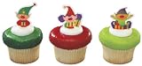 Christmas Holiday Helpers Cupcake Picks - 24 Cupcake Picks