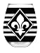 Fleur-de-Lis Stemless Glass