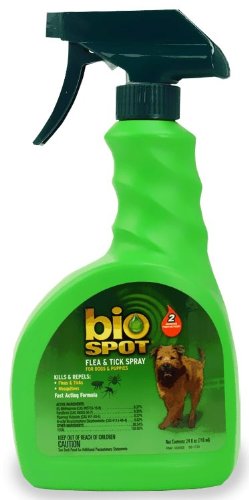 Bio Spot Flea & Tick Spray for Dogs and Puppies - 24 ounce