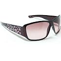 Christian Dior Sunglasses Sparkling 2 VH6 Burgundy Frame with Pink Austrian Crystal Trim and Rose Gradient Lenses