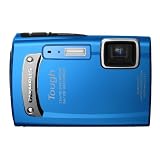Olympus Tough TG-310 Digitalkamera (14 Megapixel, 3,6-fach opt, Zoom, 6,9 cm (2,7 Zoll) Display, bildstabilisiert, 3m wasserdicht, 1,5m stoßfest) blau