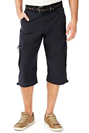 Cotton Rich 3/4 Trekking Shorts with Belt