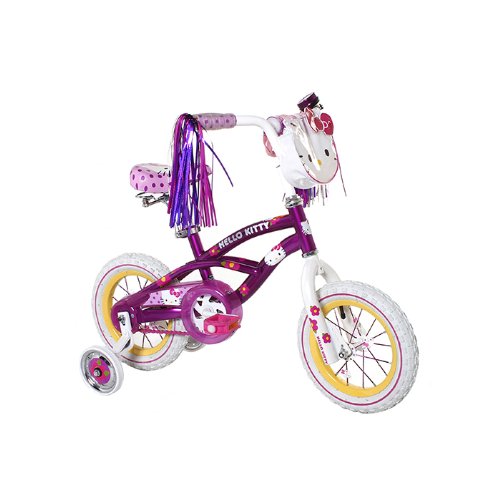Dynacraft Girl's Hello Kitty Bike (Purple/Pink, 12-Inch)