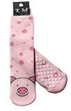 Tubular Pig Non-Skid Slipper Socks by K. Bell