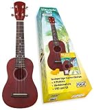 Ukulele-Set: Sopran-Ukulele + 3 Plektren + Ukulelenschule + DVD und CD