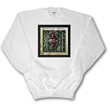 Joyeux Noel, Merry Christmas in French, Vintage Wooden Ornament - Adult SweatShirt XL