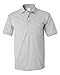 Gildan Men's Short-Sleeve Polo Pocket Jersey, Sport Grey, Medium