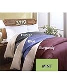 MARRIKAS 233TC Feather Down KING Size KHAKI/MINT Reversible Comforter