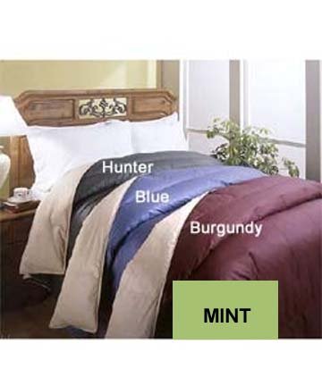 MARRIKAS 233TC Feather Down QUEEN Size KHAKI/MINT 