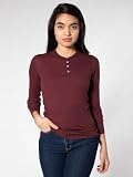 American Apparel Baby Thermal Long Sleeve Henley