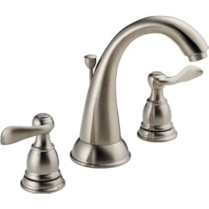 Delta Foundations 35996LF-BN Two Handle Widespread Lavatory Faucet Brushed Nickel
