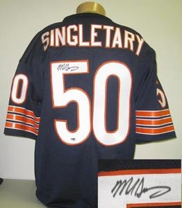 Mike Singletary Signed Chicago Bears Black Jersey